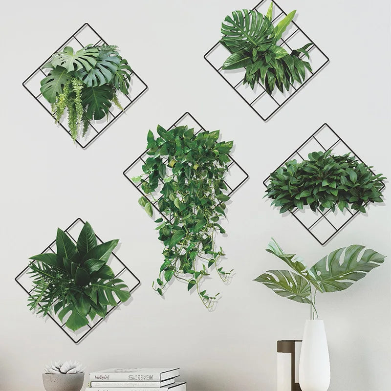 3D Artificial Plant Wall Sticker