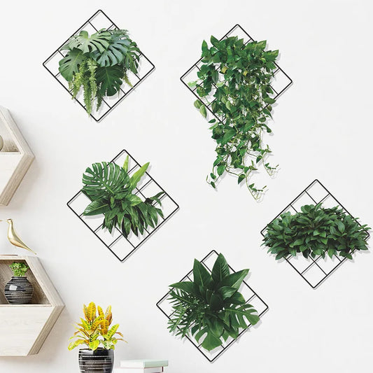 3D Artificial Plant Wall Sticker